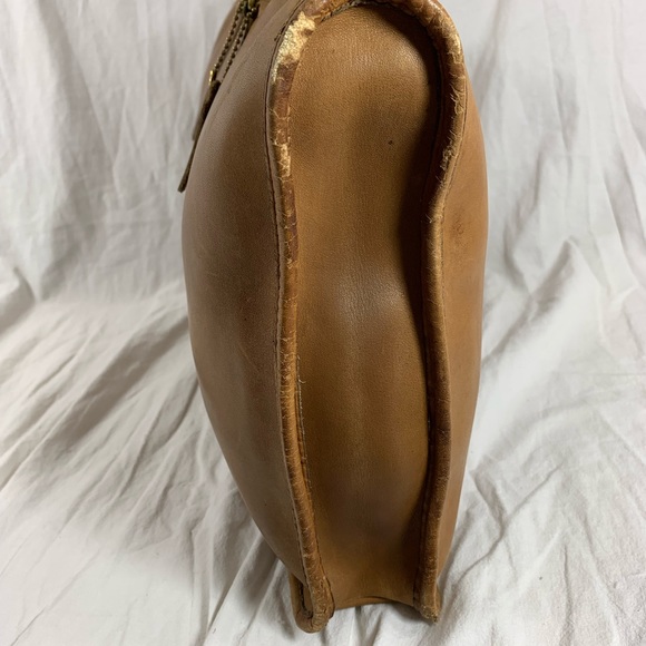 Genuine vintage COACH tan leather briefcase portfolio New York City 80s - Picture 4 of 15
